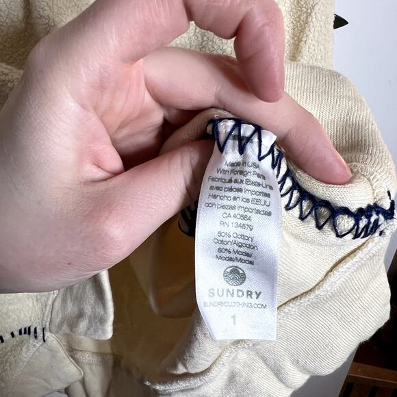 Sundry Cream Pullover - Picture 4 of 5